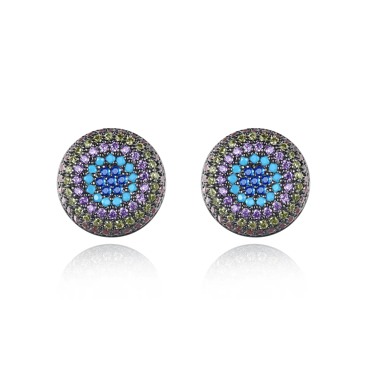 CZCITY Jewelry Trends Multiple Color Kpop Earrings Fashion Dainty Round for Women Men Wholesale