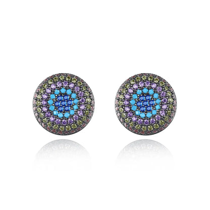 CZCITY Jewelry Trends Multiple Color Kpop Earrings Fashion Dainty Round for Women Men Wholesale
