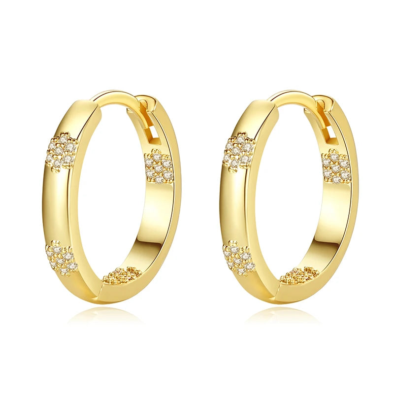 CZCITY Woman Huggie Hoop 2026 Gold Jewelry Thick Earing Plated Hot Sale Fashion Jewellery Earring