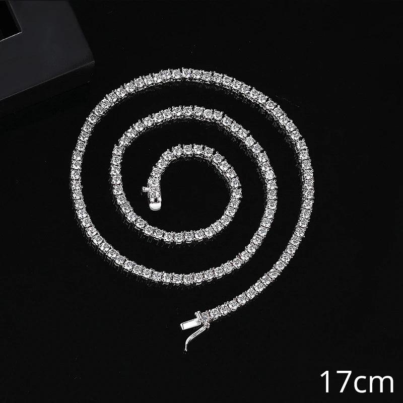 Trendy Luxury Women 18K Gold Plated Hiphop 3MM Cubic Zirconia Tennis Ice Out Hip Hop Bracelet for Men