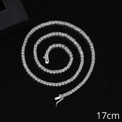 Trendy Luxury Women 18K Gold Plated Hiphop 3MM Cubic Zirconia Tennis Ice Out Hip Hop Bracelet for Men