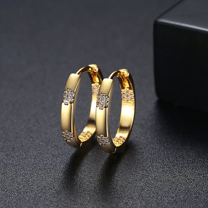 CZCITY Woman Huggie Hoop 2026 Gold Jewelry Thick Earing Plated Hot Sale Fashion Jewellery Earring