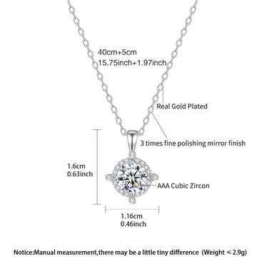 LUOTEEMI Classic Design Delicate Women Brass Cooper Alloy Zircon Stone Pendants Daily Wear High Quality Jewelry Necklace