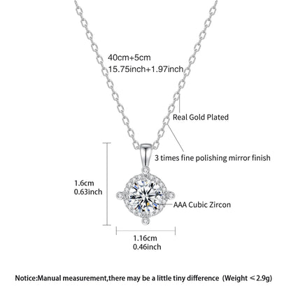 LUOTEEMI Classic Design Delicate Women Brass Cooper Alloy Zircon Stone Pendants Daily Wear High Quality Jewelry Necklace