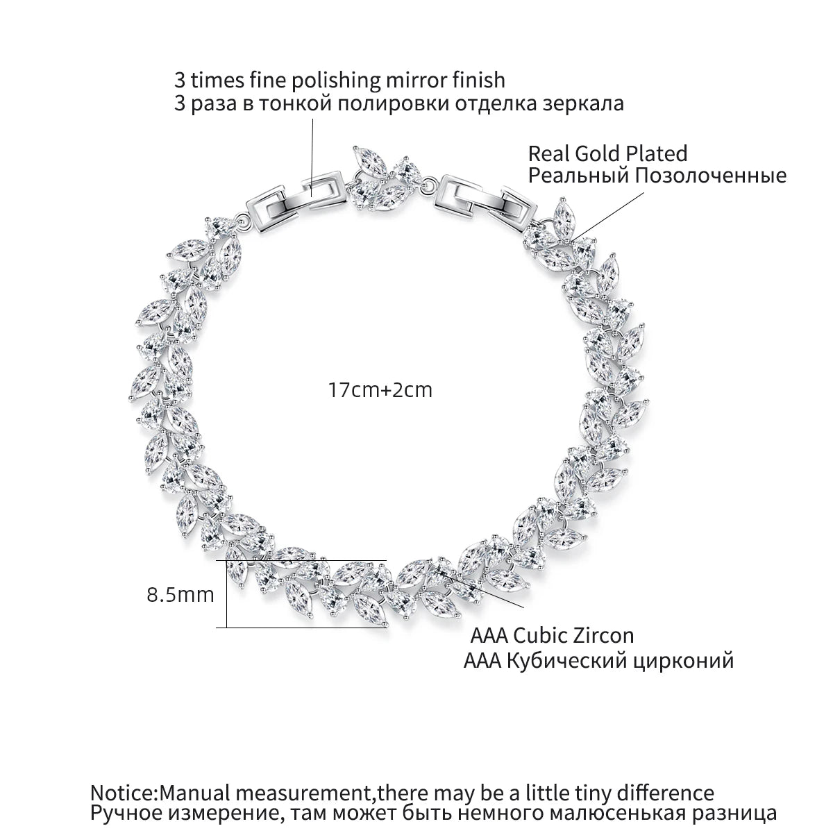 Leaf Bracelet with Charms for Woman Girls Femmes Charms Adjustable Woman Accessories 2021 CZ Bracelet