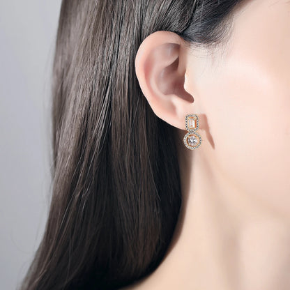 CZCITY Popular Design Fashion Gold Jewelry Hot Sale Earing Diamond Landy Trendy 2026 Short Fashionable Stud Earring