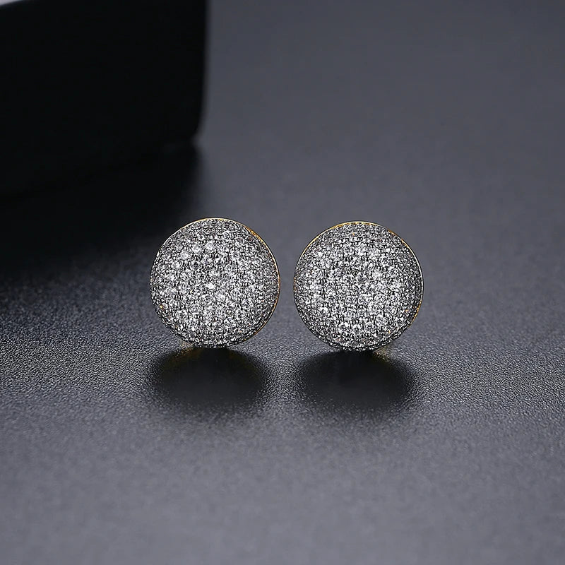Trends Customized Earrings Tiny Round Shape Multiple Color K-pop Earrings for Women Men