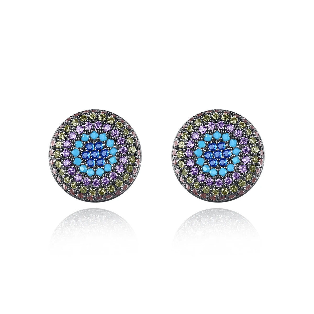 Trends Customized Earrings Tiny Round Shape Multiple Color K-pop Earrings for Women Men