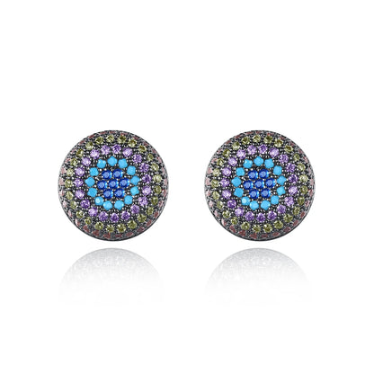 Trends Customized Earrings Tiny Round Shape Multiple Color K-pop Earrings for Women Men