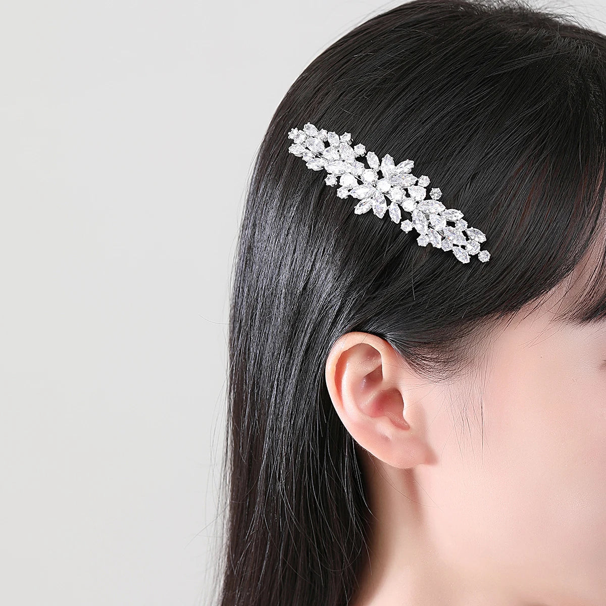 Bridal Party Wedding Luxury Jewelry Designer Stylist Korean Clip Pin for Girl Hair Accessories Woman