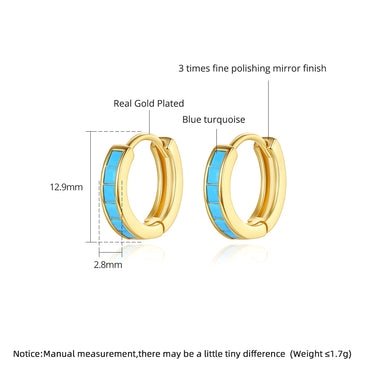 CZCITY Modern Elegant European Fashion Earing Designer Minimalistic Hot Sale Turquoise Earring Woman
