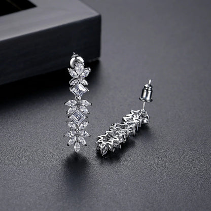 Fashion Jewelry Woman Earing Bridal Zircon Large Flower Big Wedding Luxury 2026 Designer Earrings