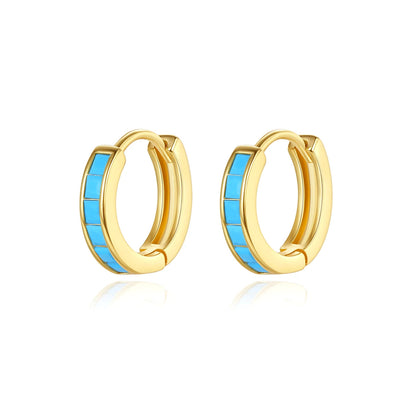 CZCITY Modern Elegant European Fashion Earing Designer Minimalistic Hot Sale Turquoise Earring Woman