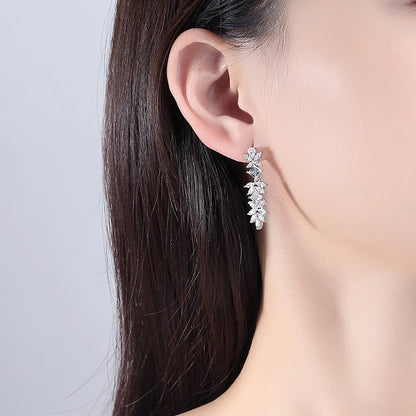 Fashion Jewelry Woman Earing Bridal Zircon Large Flower Big Wedding Luxury 2026 Designer Earrings