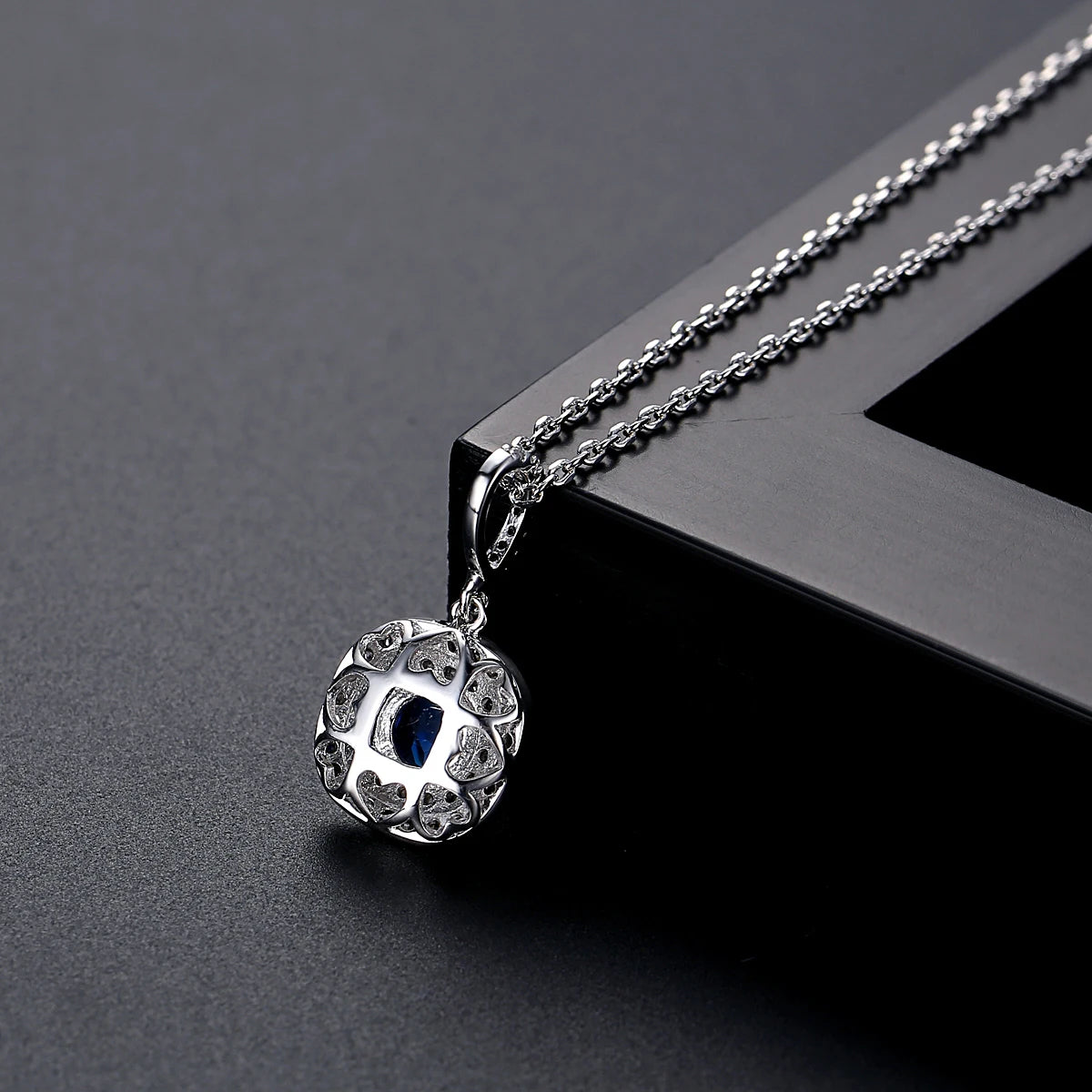 CZCITY Brand Luxury Women Exquisite Rhodium Plated Inlay a AA Top Quality Zircon Wedding Bridal Pendant Necklace Wholesale
