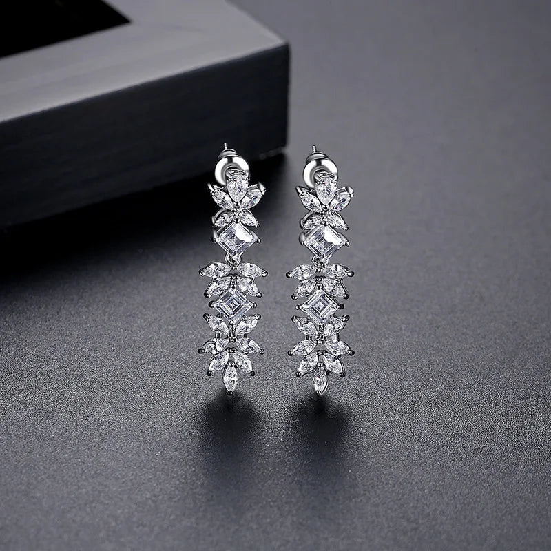 Fashion Jewelry Woman Earing Bridal Zircon Large Flower Big Wedding Luxury 2026 Designer Earrings