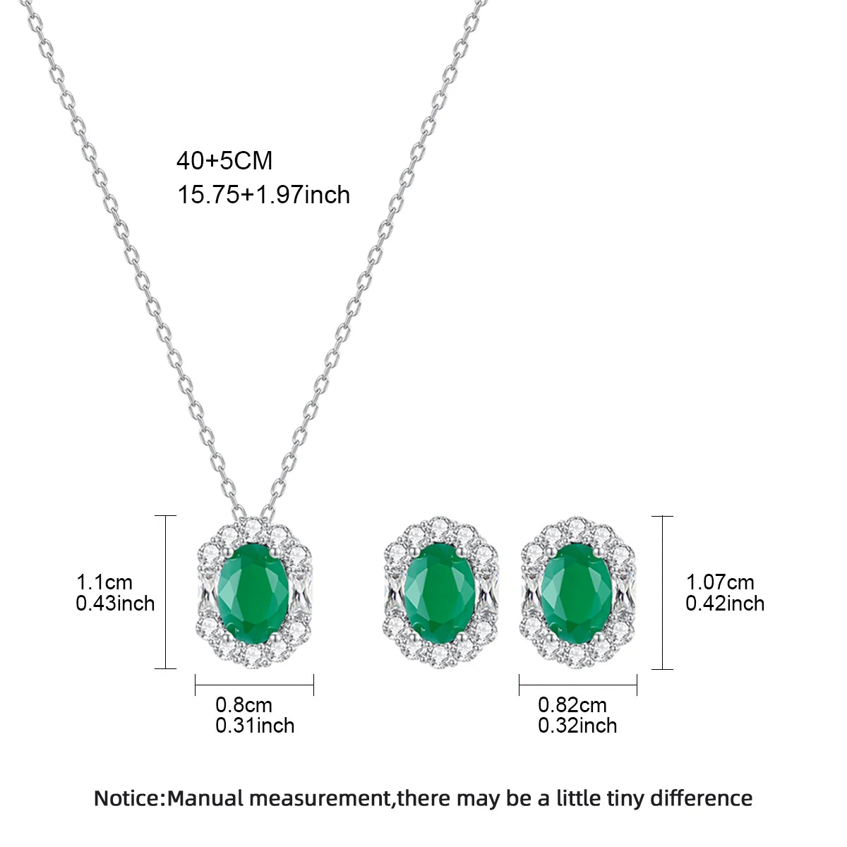 LUOTEEMI Now Come Classic Women Jewelry Green Emerald Color Cute Janpanese Women Jewelry Sets Party Gifts