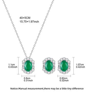 LUOTEEMI Now Come Classic Women Jewelry Green Emerald Color Cute Janpanese Women Jewelry Sets Party Gifts