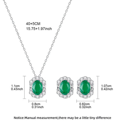 LUOTEEMI Now Come Classic Women Jewelry Green Emerald Color Cute Janpanese Women Jewelry Sets Party Gifts