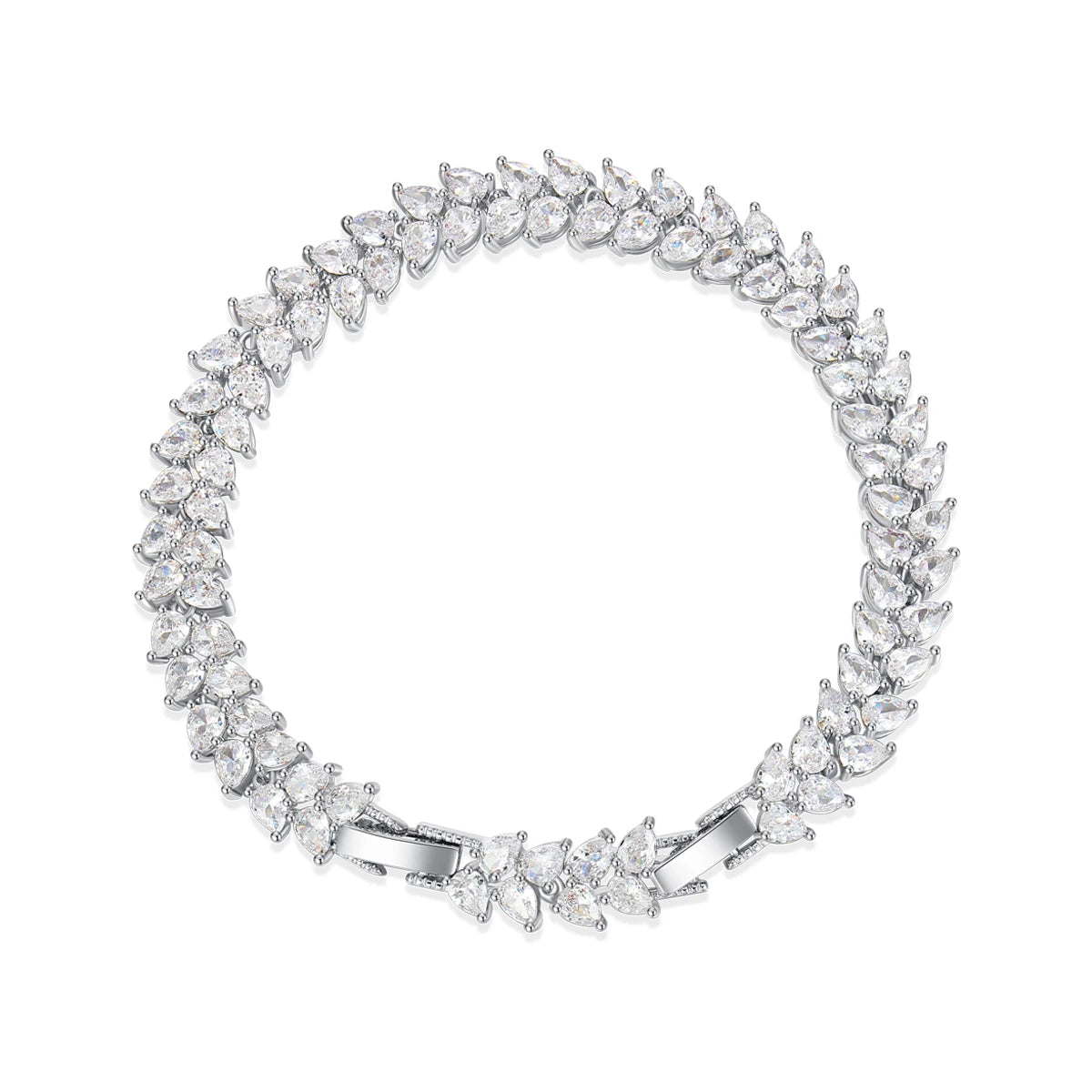 CZCITY New Come Luxury Wedding Bridal Ladies Bracelet Cute Water Drop Delicate Cute Girls Hand Bracelets Hand Jewelry