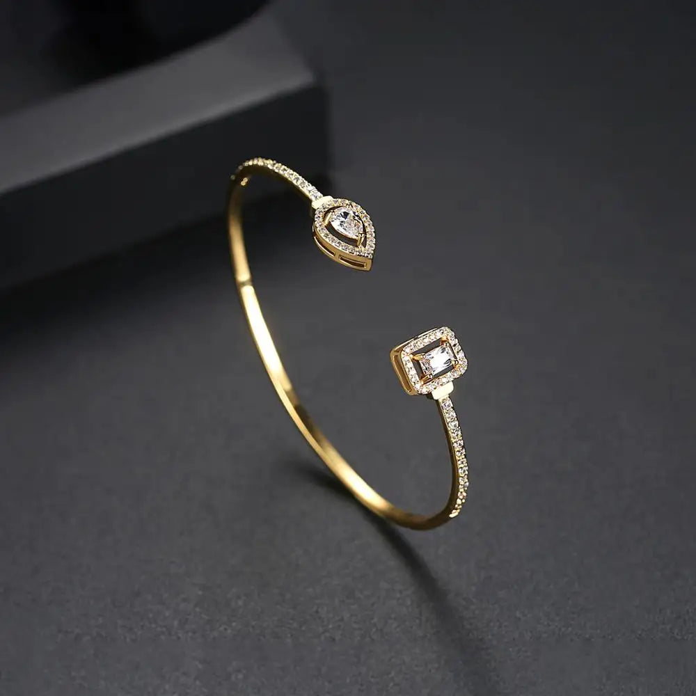 CZCITY 2026 Girl Gold Jewelry Woman Charm Indian Beautiful Women Hot Sale Cuff Bangles