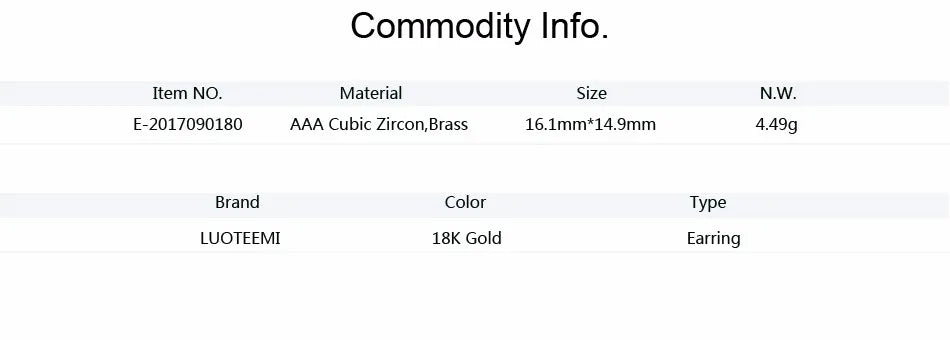 CZCITY Grace Refinement Fashion Gold Color Clear Stud Earrings Paved Micro a AA Cubic Zircon Ear Hoop Jewelry for Women