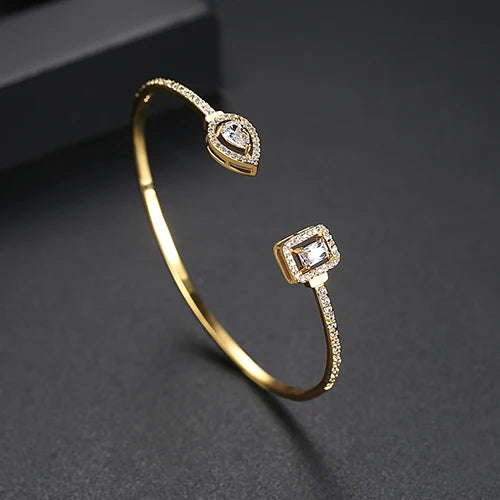CZCITY 2026 Girl Gold Jewelry Woman Charm Indian Beautiful Women Hot Sale Cuff Bangles