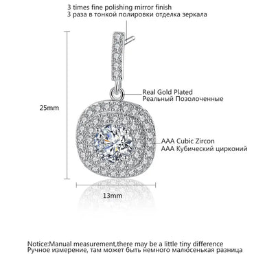 CZCITY FIVE COLOR OPTIONS Brand Latest Design Glittering Cubic Zirconia Paved Halo Design Statement Earrings