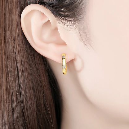 CZCITY Woman Huggie Hoop 2026 Gold Jewelry Thick Earing Plated Hot Sale Fashion Jewellery Earring