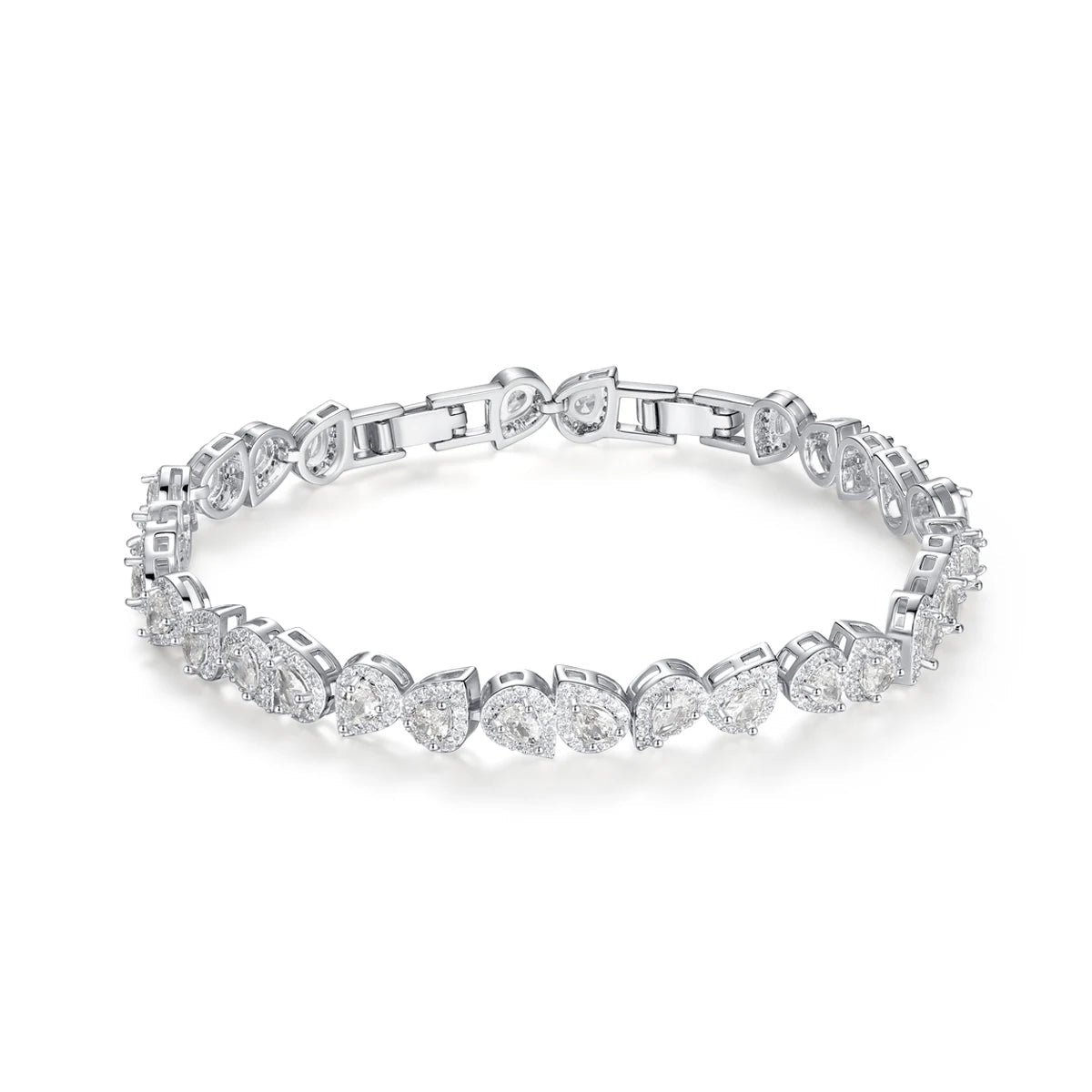 CZCITY New Design Luxury Wedding Bridal Ladies Elegant Bracelet Delicate Cute Girls Hand Bracelets Anniversary Jewelry