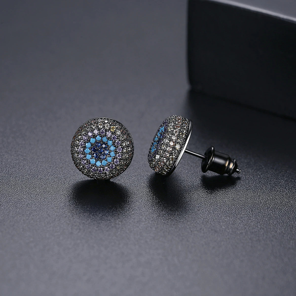 Trends Customized Earrings Tiny Round Shape Multiple Color K-pop Earrings for Women Men
