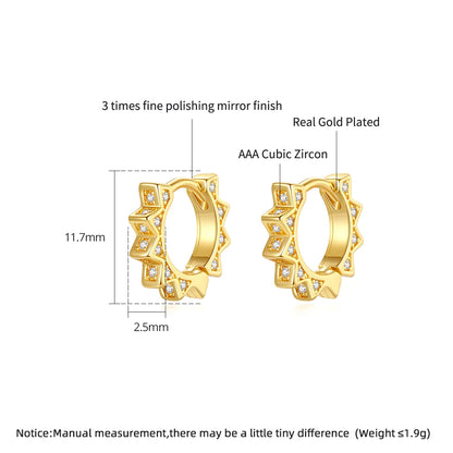 CZCITY Woman Earing Lady Trendy Quality Popular Clip Fashion Small Modern Elegant European Tiny Earring
