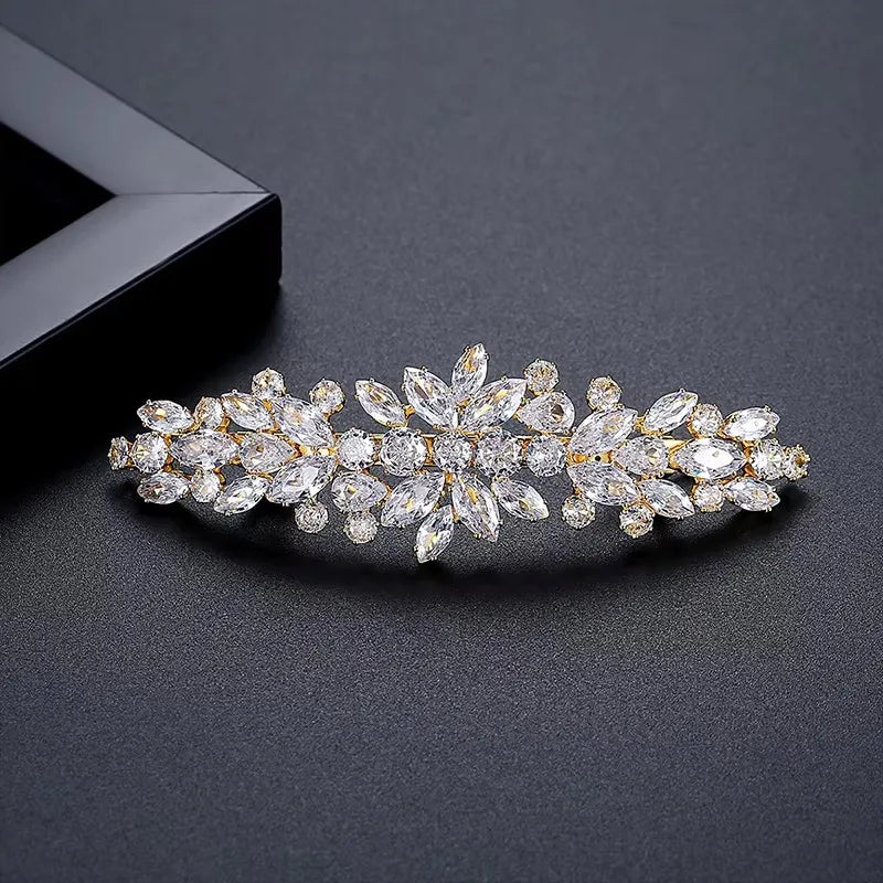 Bridal Party Wedding Luxury Jewelry Designer Stylist Korean Clip Pin for Girl Hair Accessories Woman