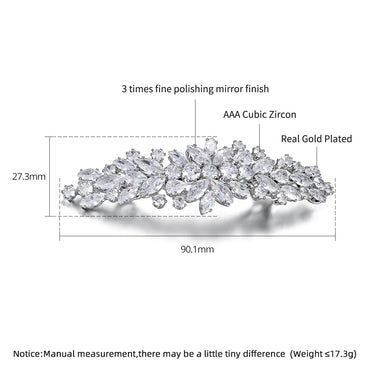 Bridal Party Wedding Luxury Jewelry Designer Stylist Korean Clip Pin for Girl Hair Accessories Woman