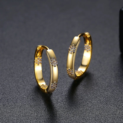 CZCITY Woman Huggie Hoop 2026 Gold Jewelry Thick Earing Plated Hot Sale Fashion Jewellery Earring