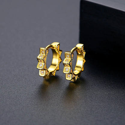 CZCITY Woman Earing Lady Trendy Quality Popular Clip Fashion Small Modern Elegant European Tiny Earring
