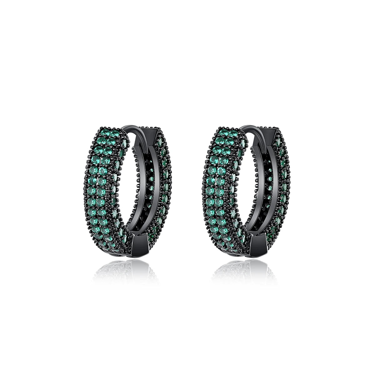 CZCITY Hiphop Hoop Earing Brazilian Dainty Designer Zirconia European Earring for Man and Women Punk Huggies