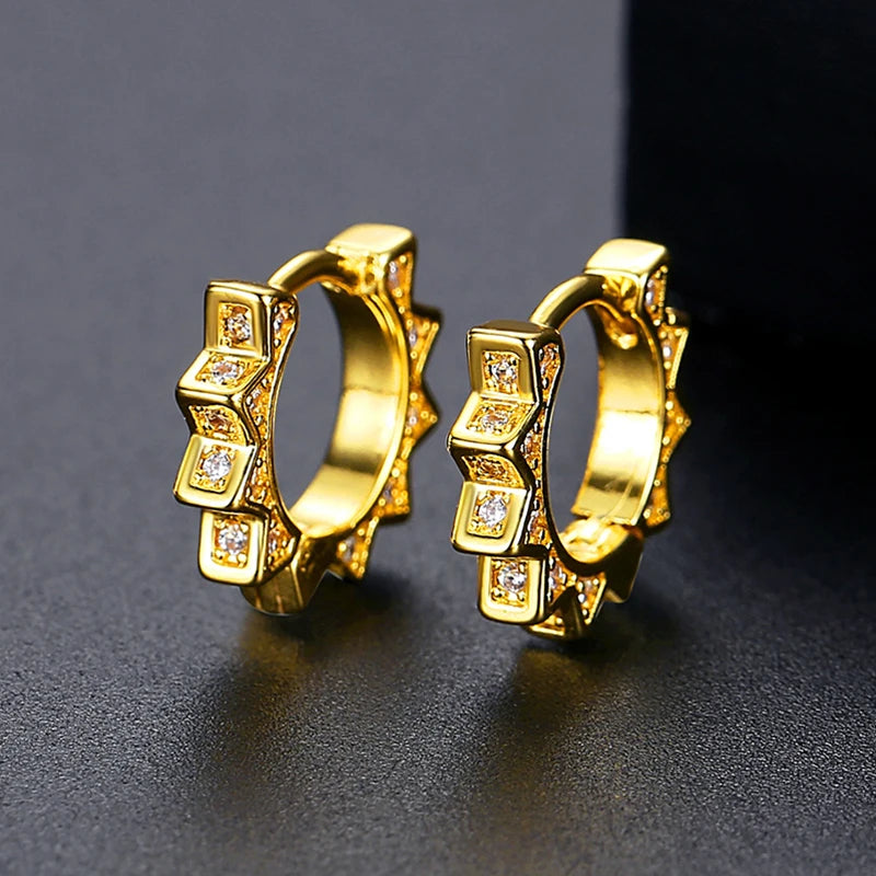 CZCITY Woman Earing Lady Trendy Quality Popular Clip Fashion Small Modern Elegant European Tiny Earring