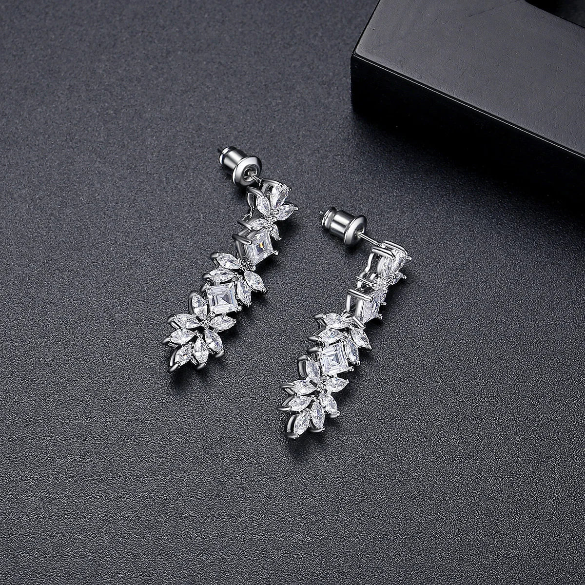 Fashion Jewelry Woman Earing Bridal Zircon Large Flower Big Wedding Luxury 2026 Designer Earrings