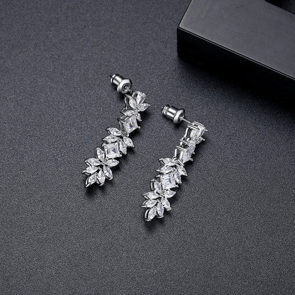 Fashion Jewelry Woman Earing Bridal Zircon Large Flower Big Wedding Luxury 2026 Designer Earrings